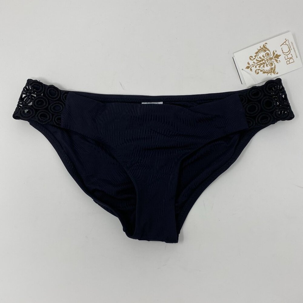 NEW becca by rebecca virtue black bikini swimsuit bottoms 584377